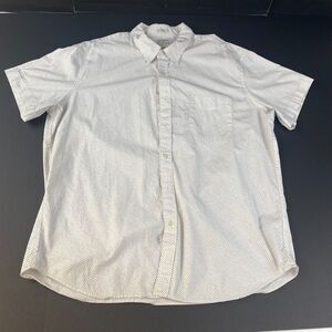 J.Crew Mens Sz XXL White Slim Stretch Secret Wash Shirt A1973  Short‎ Sleeve